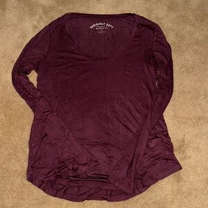 seriously soft burgundy longsleeve